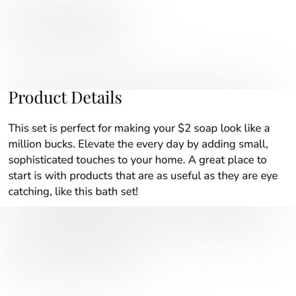 NEW Sunday Citizen Soap Dispenser and Toothbrush Holder Faux Marble gold accents - Picture 3 of 6